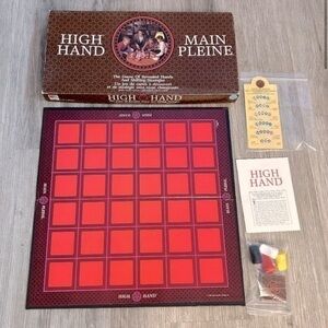HIGH HAND vintage card board game. 2 or 4 players. Ages 8-adult. EEUC